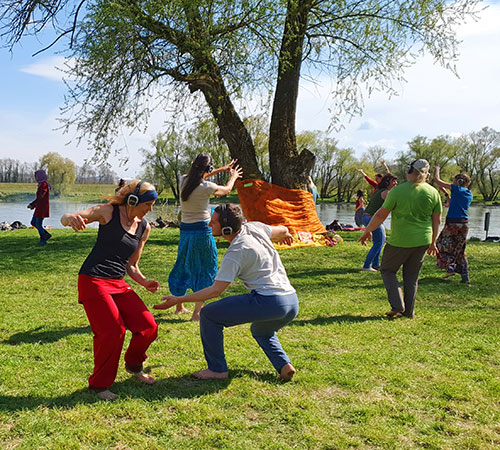 Waves mit Funkkopfhörern